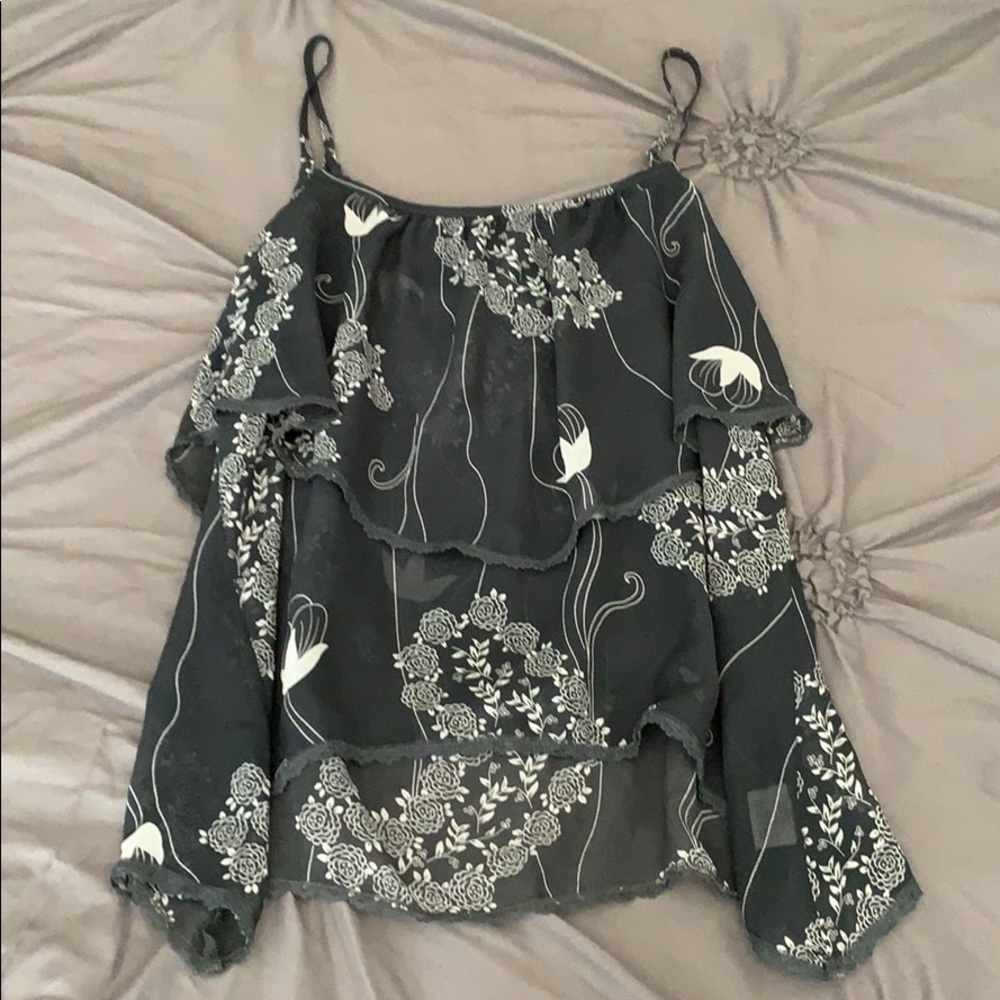 Kirra Semi Sheer Flowy Top